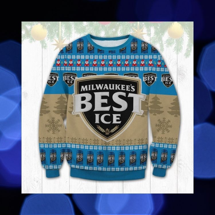 LIMITED Milwaukee's Best Ice ugly Christmas sweater 3