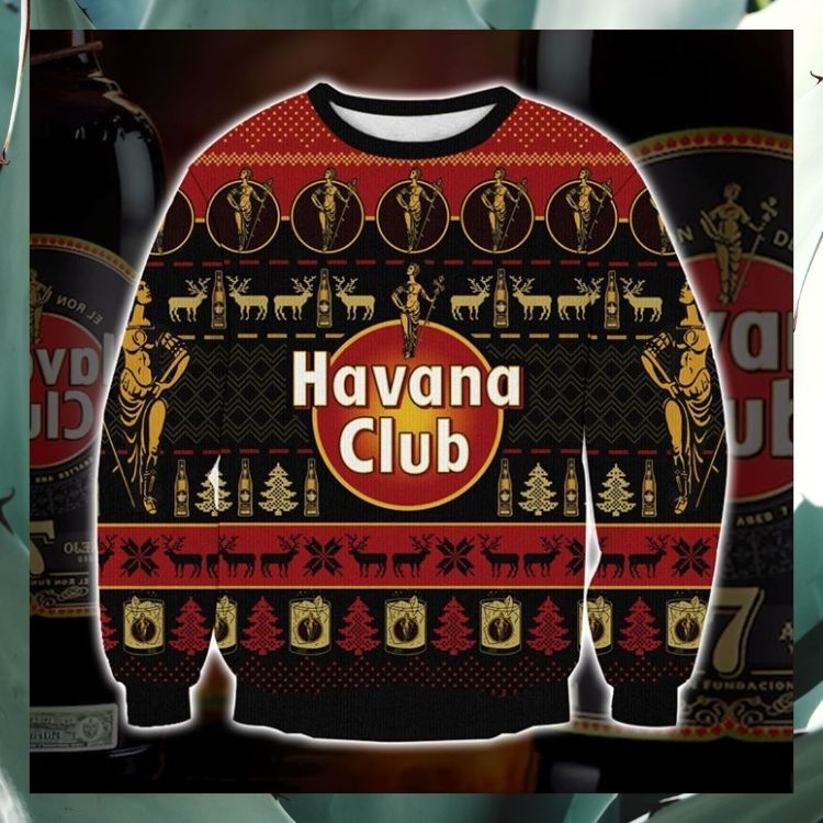 NEW Havana Club Deer Christmas Sweater 2