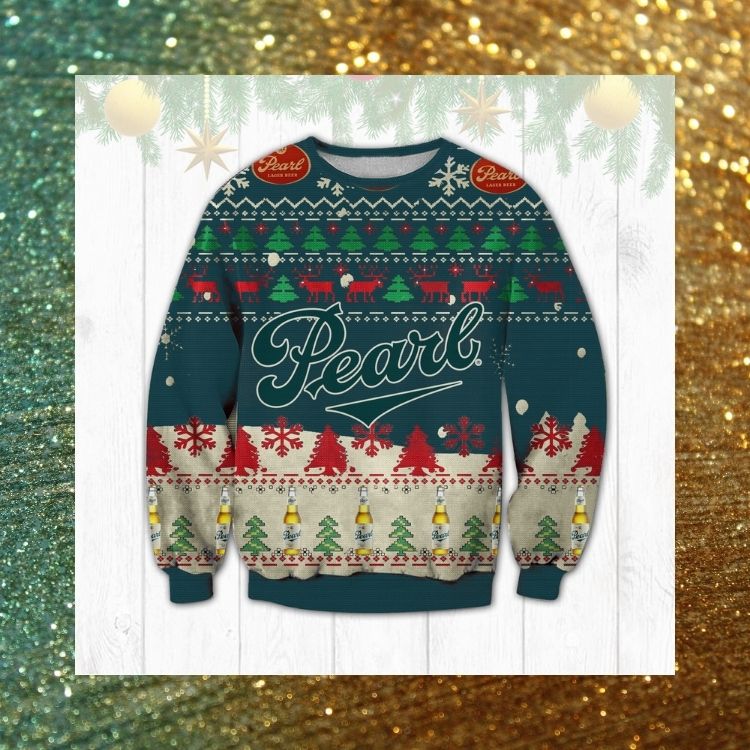 LIMITED Pearl Beer Brewing Company ugly Christmas sweater 3