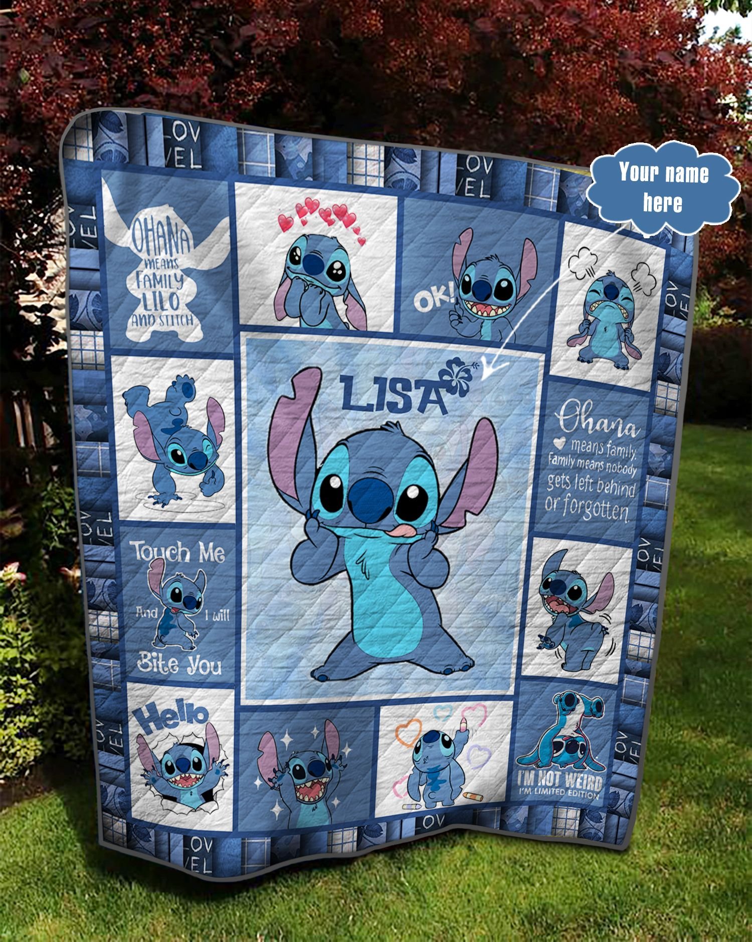 HOT Stitch Im not weird Im Limited Edition custom Personalized Quilt 2