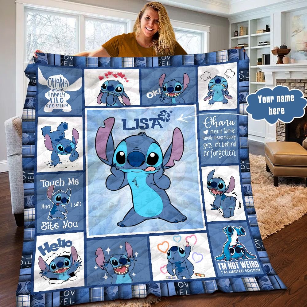 HOT Stitch Im not weird Im Limited Edition custom Personalized Quilt 1