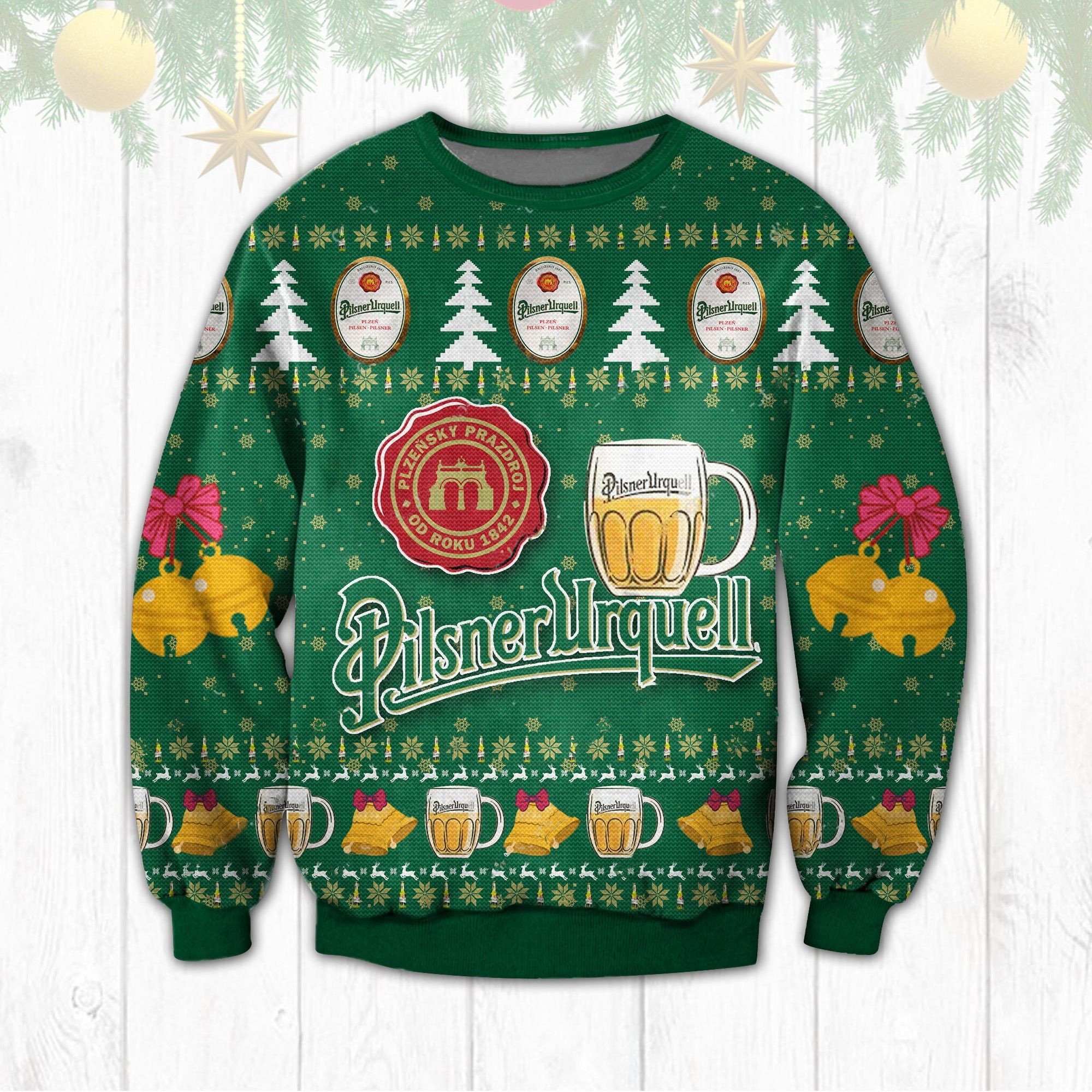 LIMITED Pilsner Urquell Prazdroj 1842 Christmas sweater 1