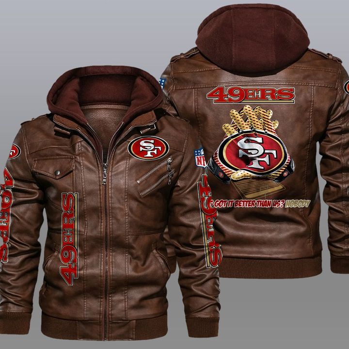 LIMITED San Francisco 49ers leather jacket 2