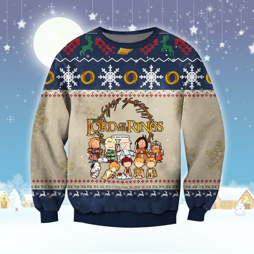 BEST Snoopy The Lord Of The Ring Christmas Sweater 3