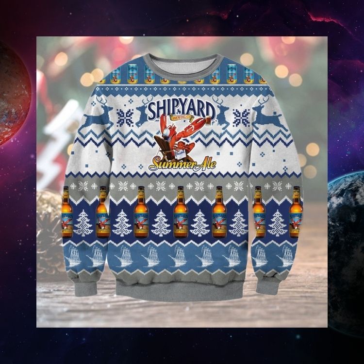 NEW Summer Ale Shipyard Brewing Company ugly Christmas sweater 2