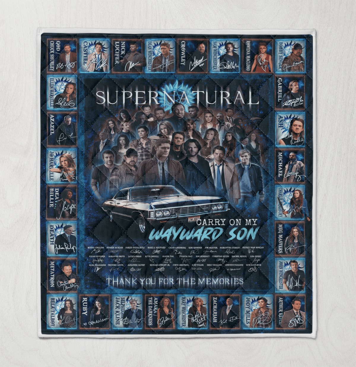 NEW Thank you for the memories Supernatural quilt 5