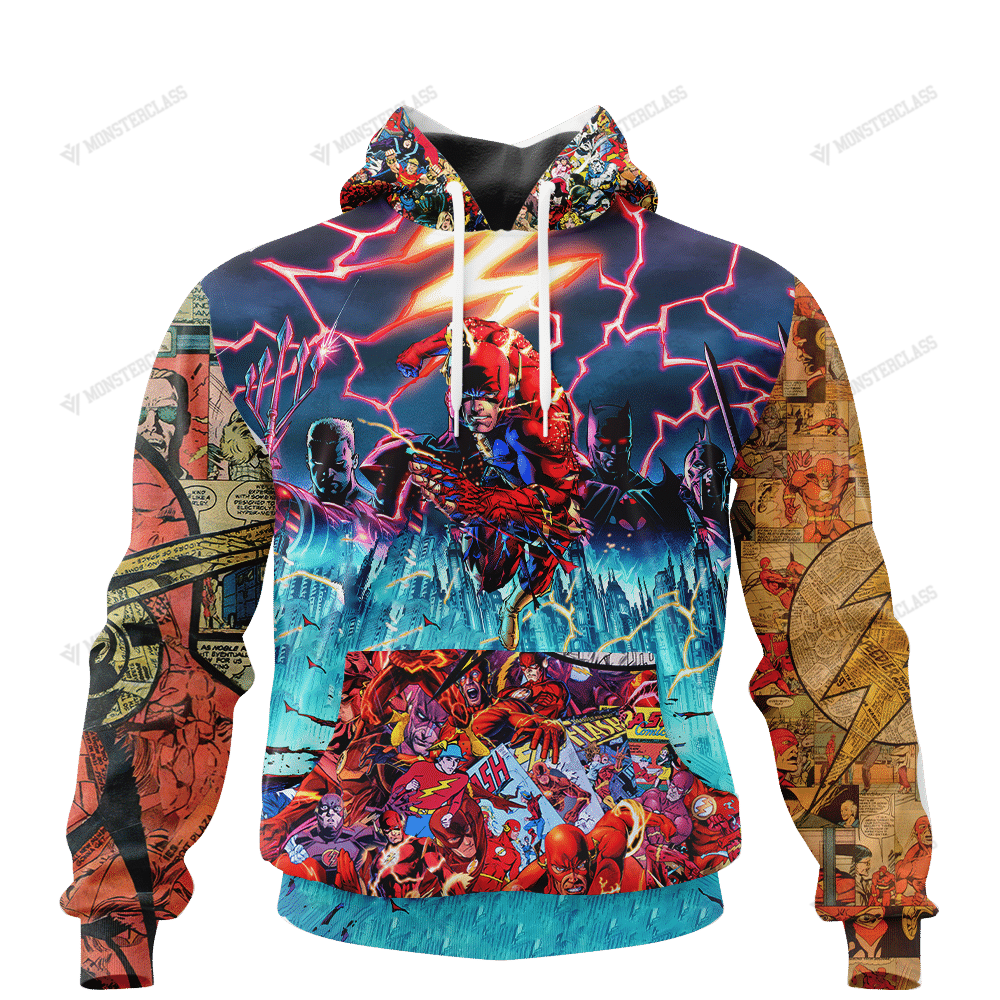 The Flash V2 DC Comics 3d All Over Printed Hoodie