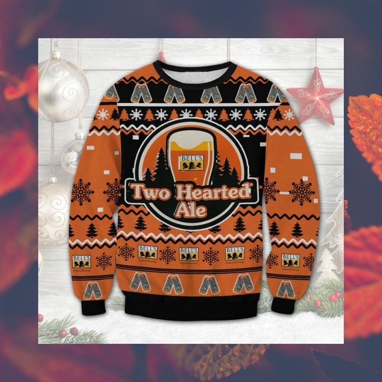 HOT Two Hearted Ale Bell's Brewery ugly Christmas sweater 2