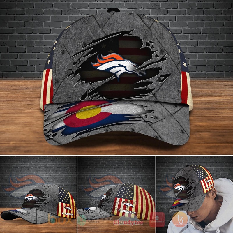 HOT_Denver_Broncos_NFL_Custom_Name_Cap