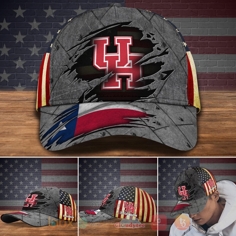 HOT_NCAA_Houston_Cougars_Custom_Name_Cap