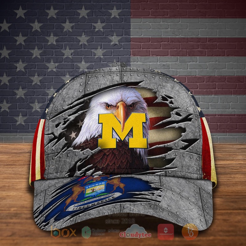 HOT_NCAA_Michigan_Wolverines_Custom_Name_Cap_1