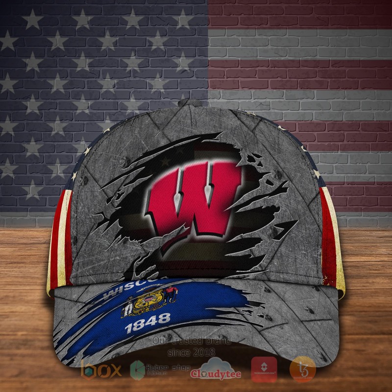 HOT_National_Football_League_Wisconsin_Badgers_Custom_Name_Cap_1