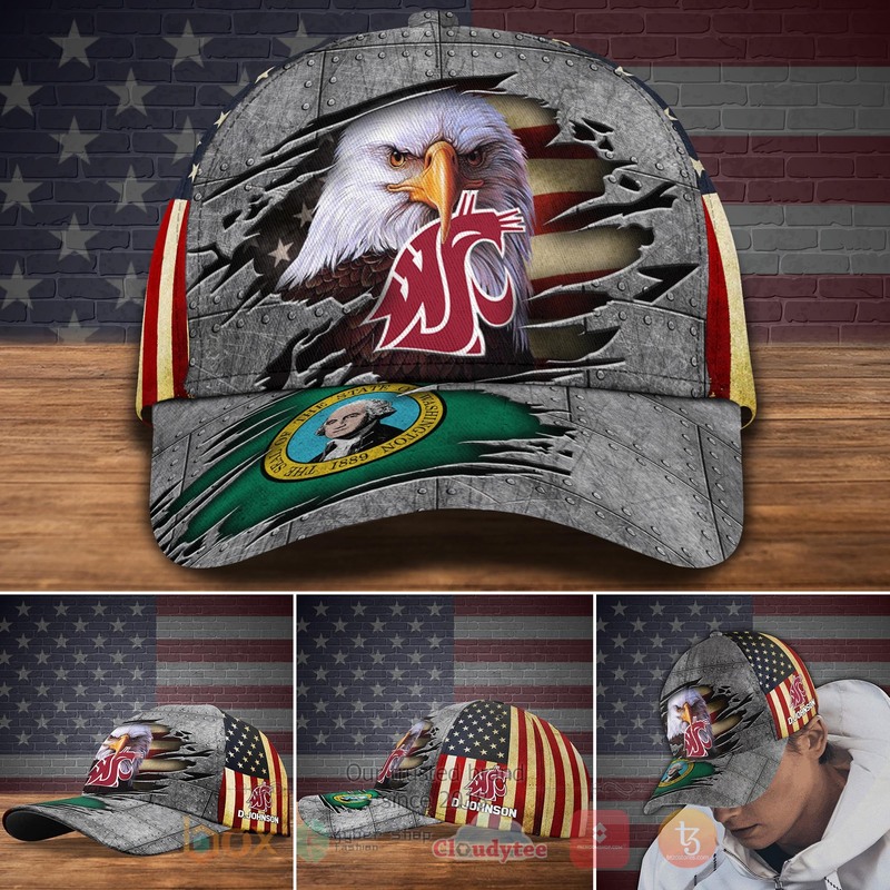 HOT_Washington_State_Cougars_NCAA_Eagle_Custom_Name_Cap