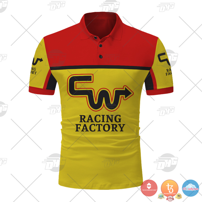 Personalize_BMX_CW_Racing_Factory_Yellow_Polo_Shirt_1