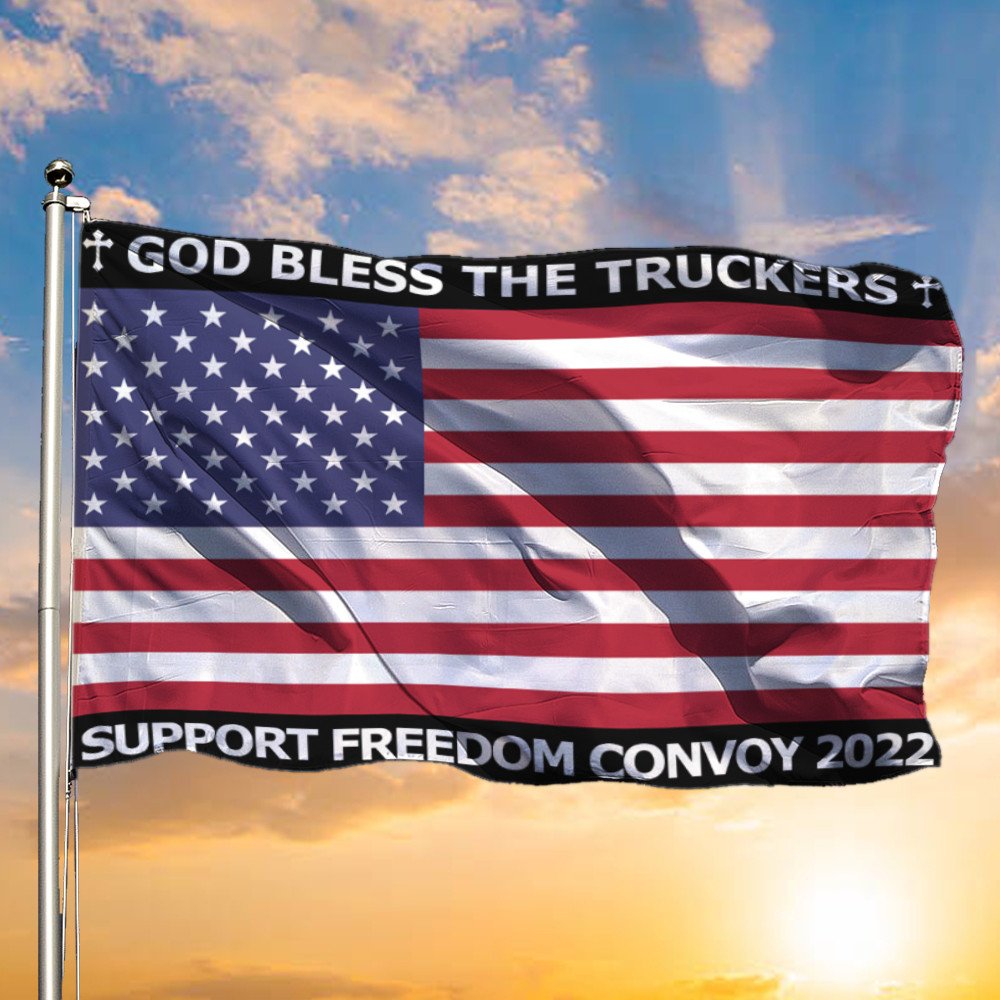 American_God_Bless_The_Truckers_Support_Freedom_Convoy_2022_Flag