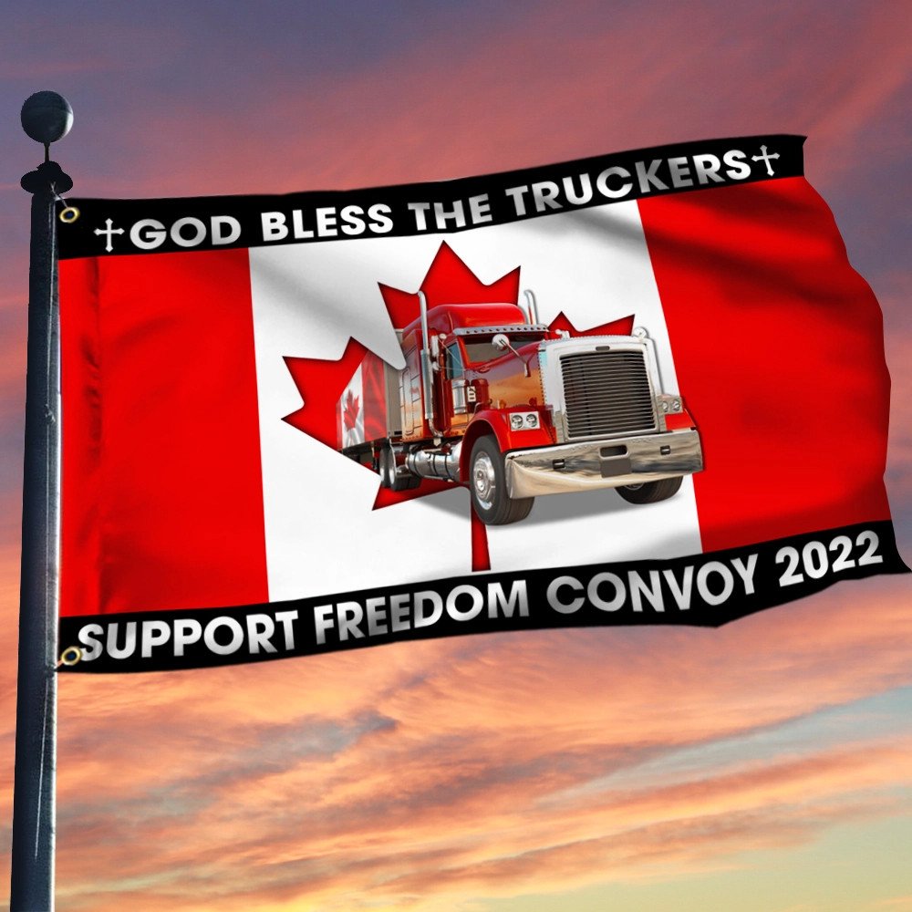 Dog_Bless_The_Truckers_Support_Freedom_Convoy_2022_Canada_Flag