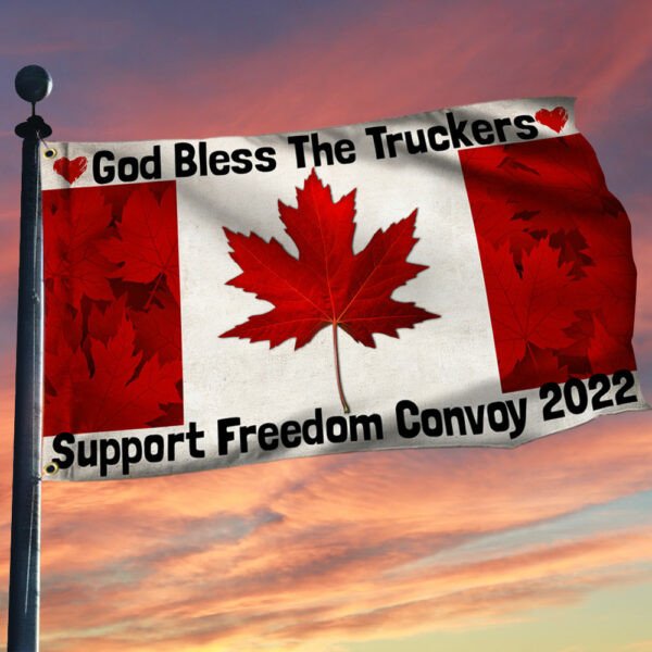 God_Bless_The_Truckers_Support_Freedom_Convoy_2022Flag