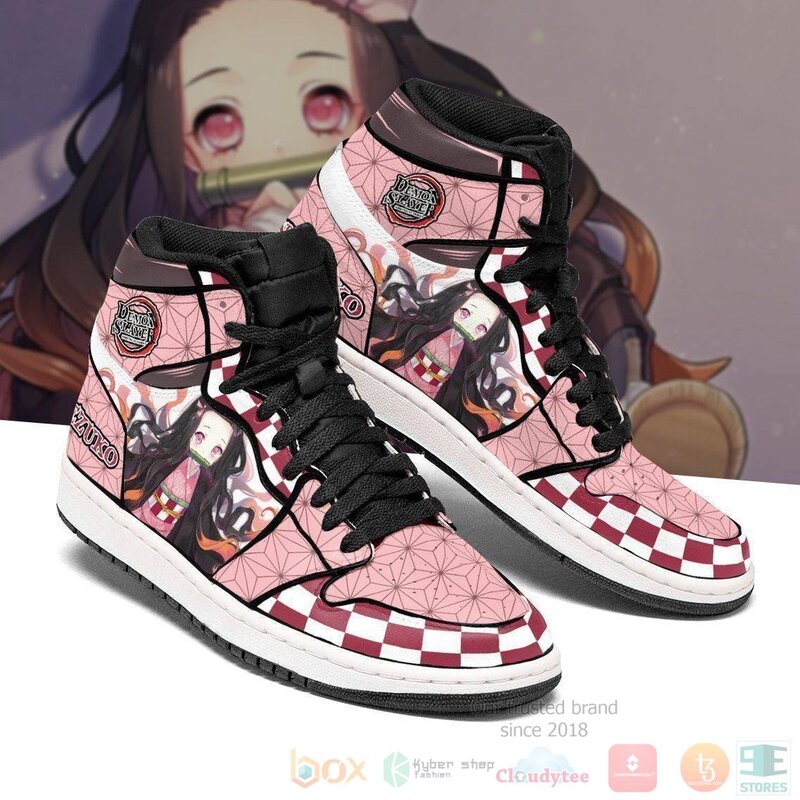 Nezuko_Sneakers_Custom_Anime_Demon_Slayer_Air_Jordan_High_Top_Shoes