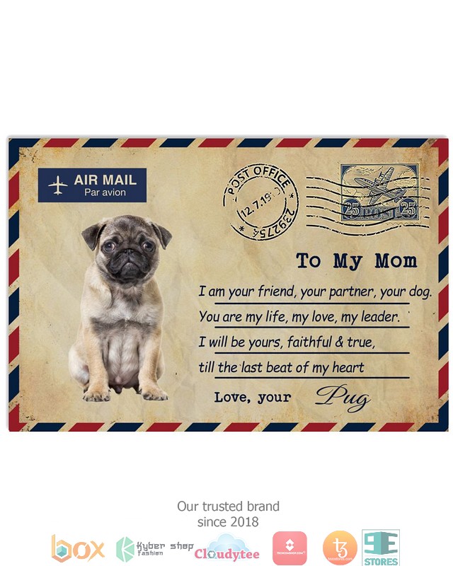 Air_Mail_To_my_mom_Fawn_Pug_Poster