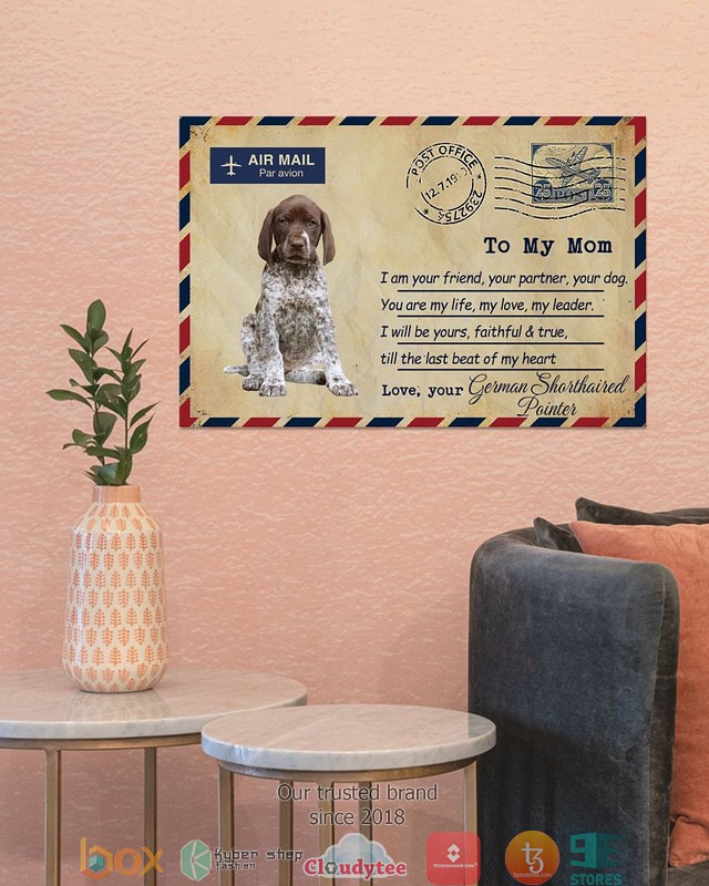 Air_Mail_To_my_mom_German_Shorthaired_Poster_1
