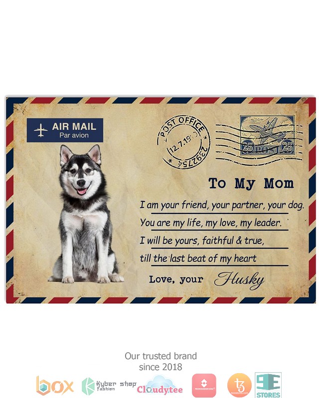 Air_Mail_To_my_mom_Husky_Poster