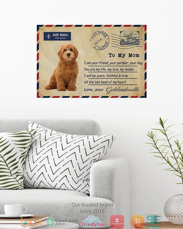 Air_Mail_To_my_mom_Red_Goldendoodle_Poster_1