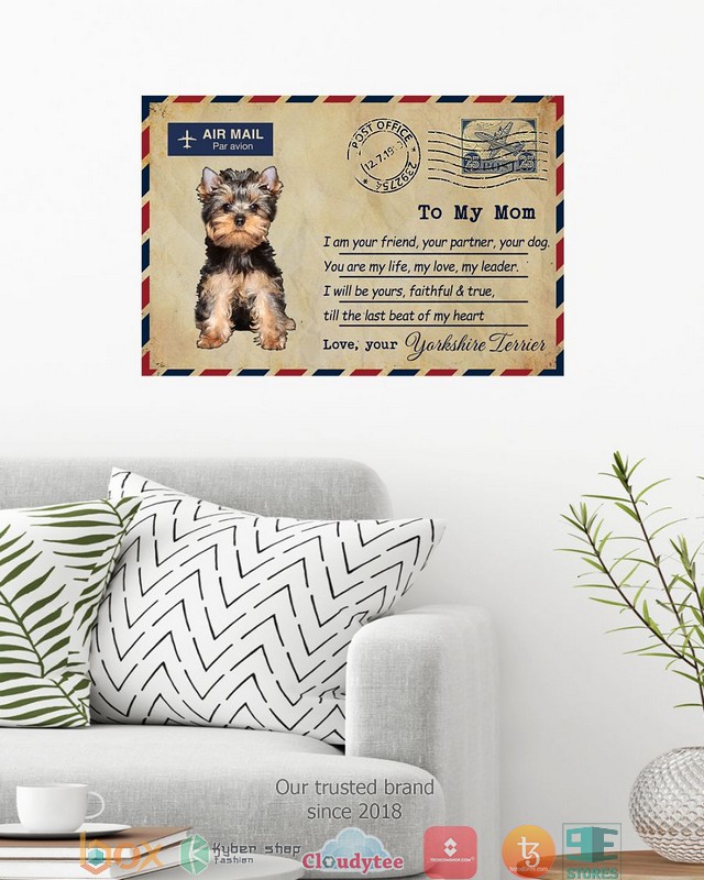 Air_Mail_To_my_mom_Yorkshire_Terrier_Poster