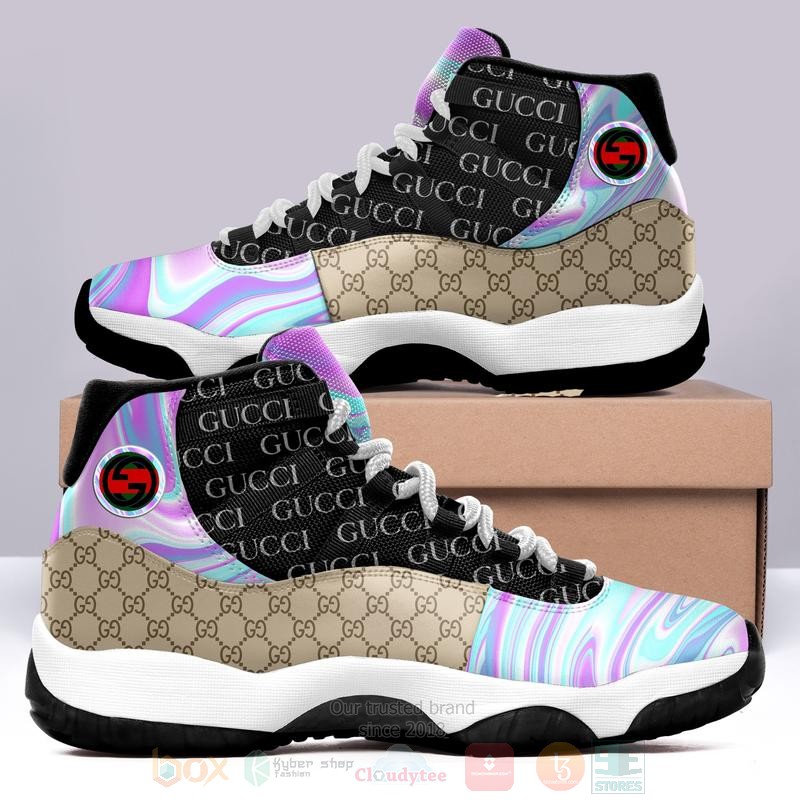HOT Gucci Reflective Color Air Jordan 11 Sneakers Shoes - Boxbox ...