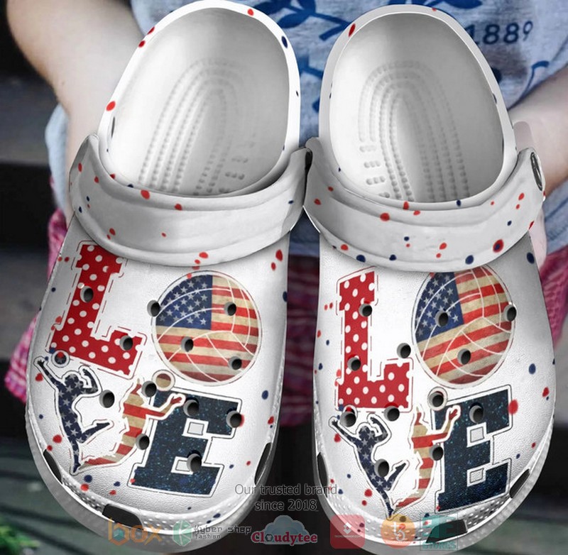 BEST Love USA Volleyball crocband clog - Express your unique style with ...