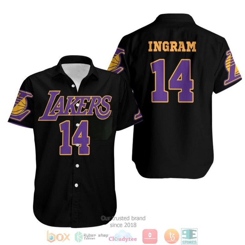 14_Brandon_Ingram_Lakers_Jersey_Inspired_Style_Hawaiian_Shirt