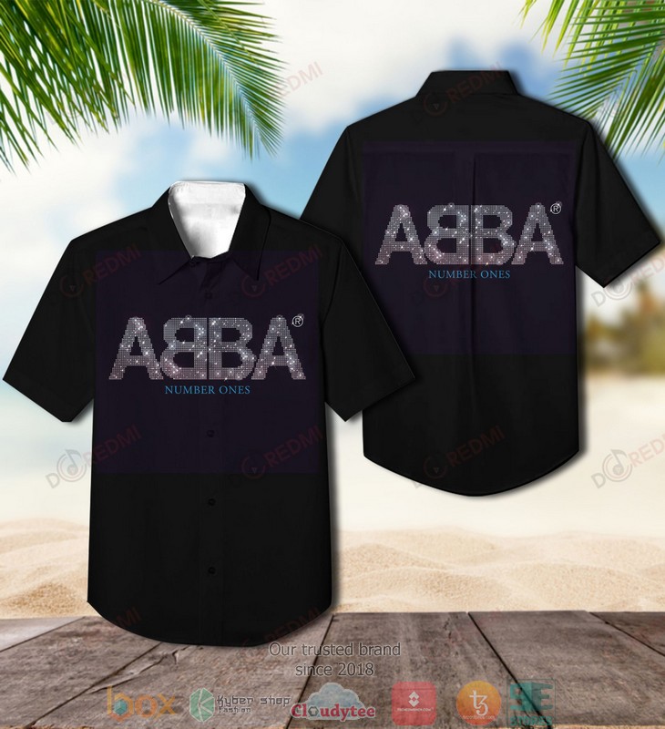 ABBA_Number_Ones_Short_Sleeve_Hawaiian_Shirt