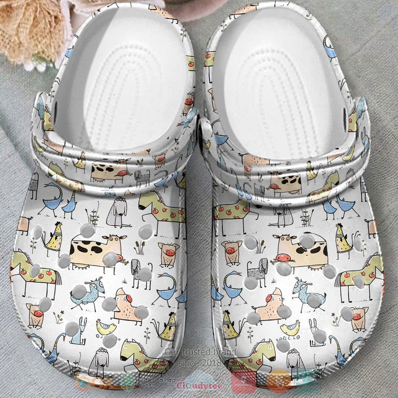 Animal_Famer_pattern_Crocs_Crocband_Shoes_1