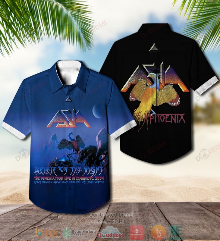 Asia_band_Spirit_Of_The_Night_Phoenix_Short_Sleeve_Hawaiian_Shirt