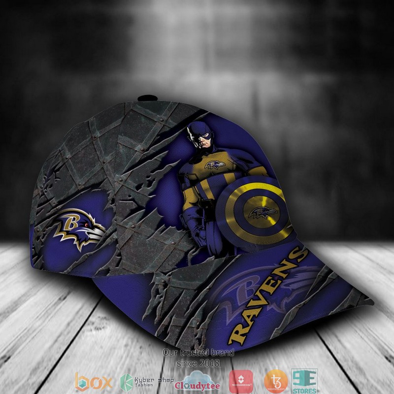 Baltimore_Ravens_Captain_America_NFL_Custom_Name_Cap_1