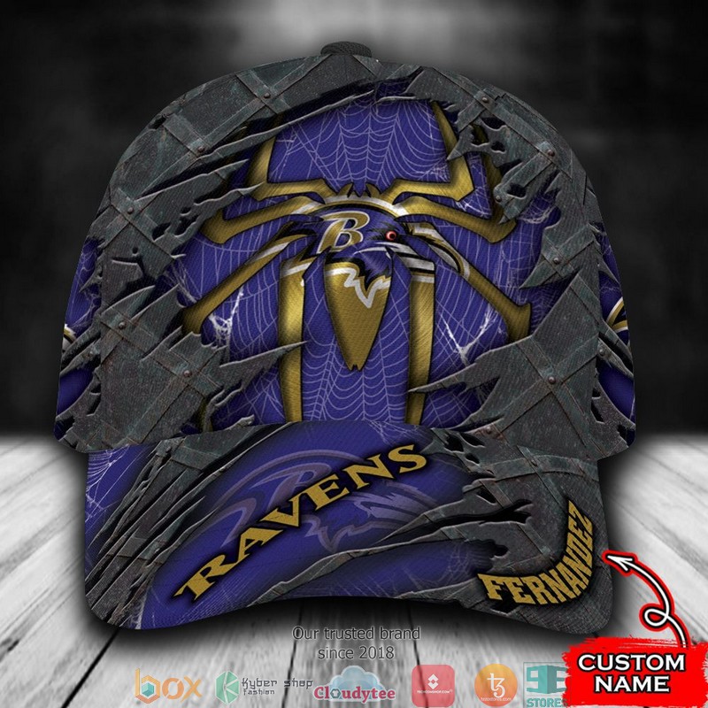 Baltimore_Ravens_Spider_Man_NFL_Custom_Name_Cap