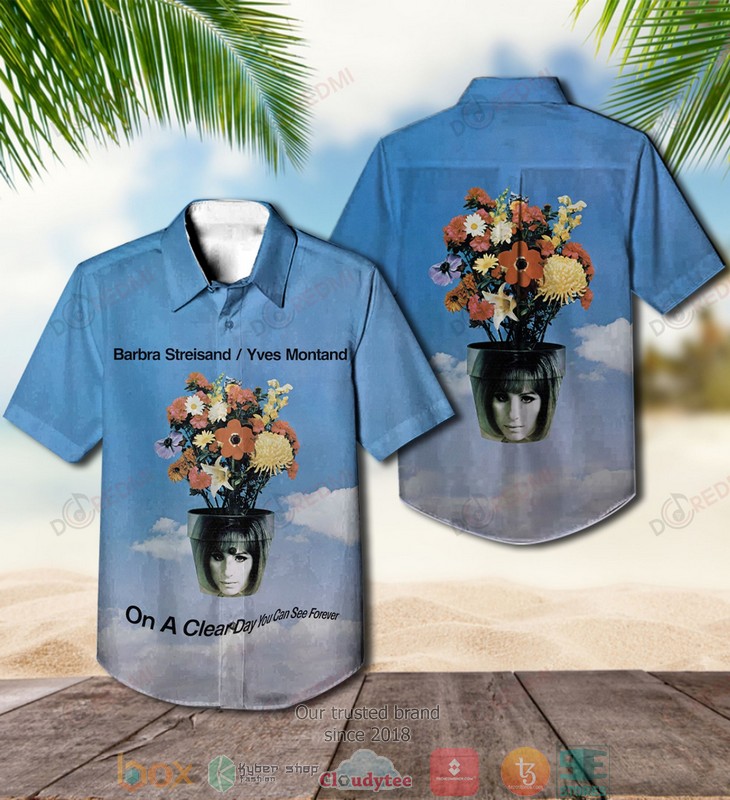 Barbra_Streisand_yves_montand_Short_Sleeve_Hawaiian_Shirt