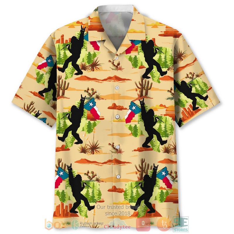 Bigfoot_Texas_Hawaiian_Shirt