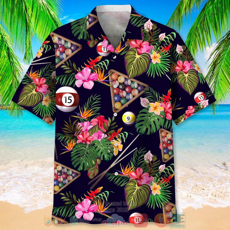 Billiard_Nature_Tropical_plant_Hawaiian_Shirt_1