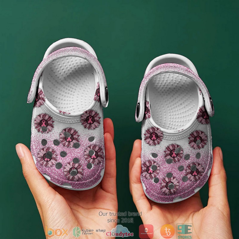 Breast_Cancer_Sunflower_Crocband_Shoes_1_2_3_4_5_6_7_8