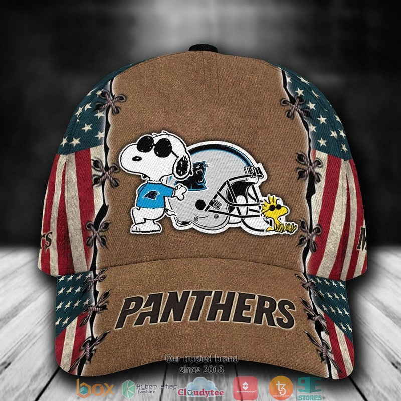 Carolina_Panthers_Snoopy_NFL_Custom_Name_Cap