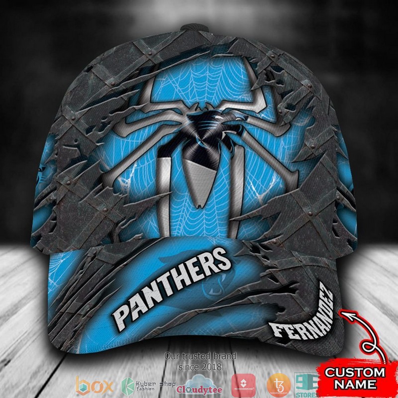 Carolina_Panthers_Spider_Man_NFL_Custom_Name_Cap