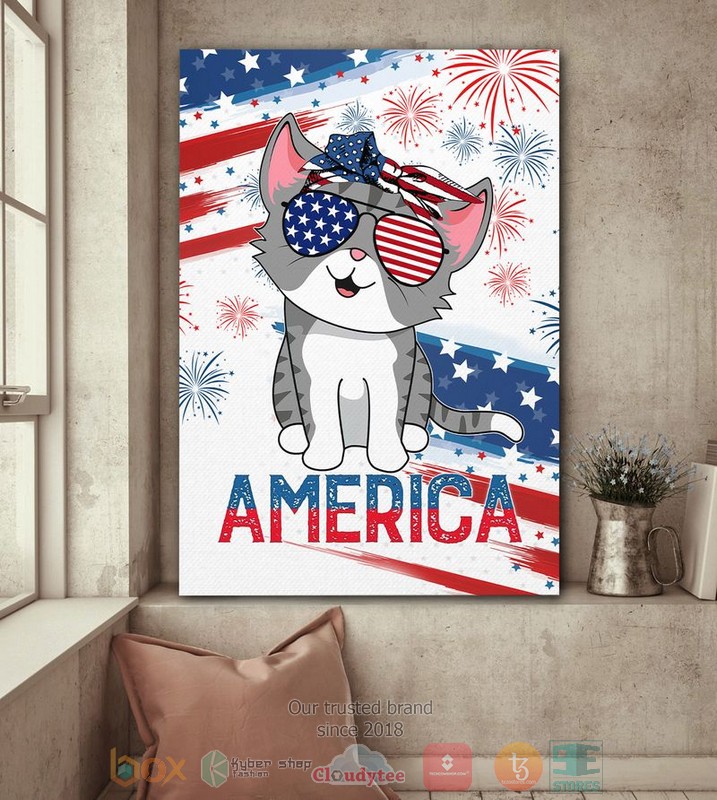 Cat_Kitten_America_Independence_Day_Canvas