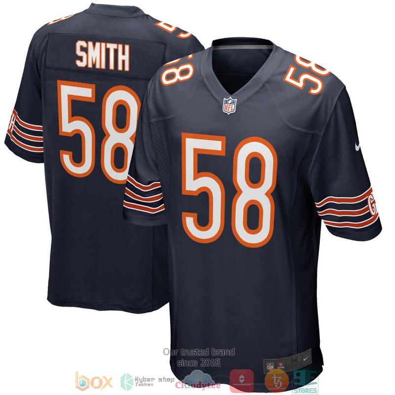 Chicago_Bears_Roquan_Smith_Navy_Game_Football_Jersey