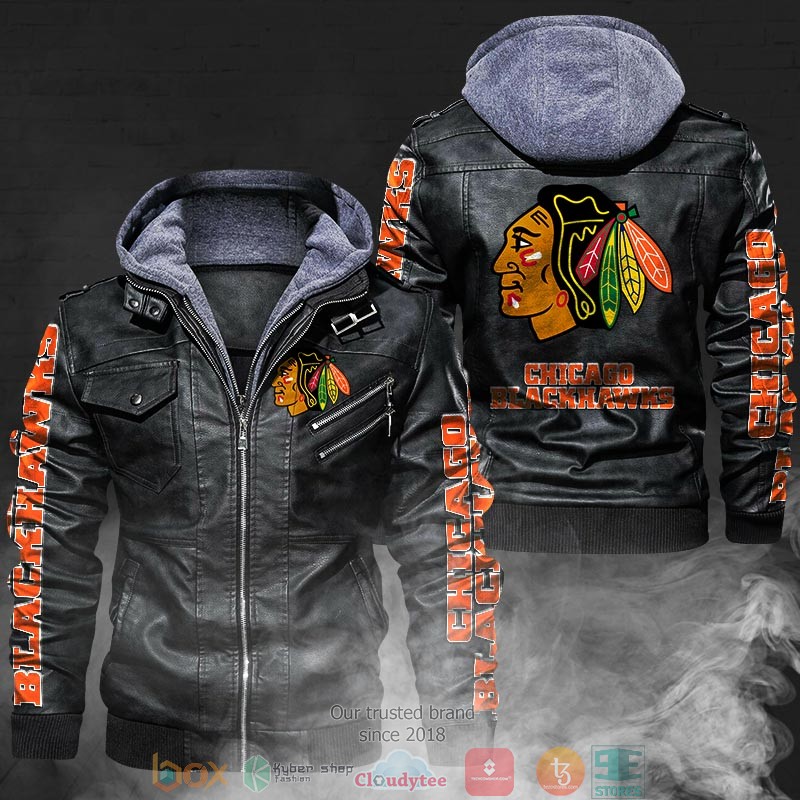 Chicago_Blackhawks_Leather_Jacket_1