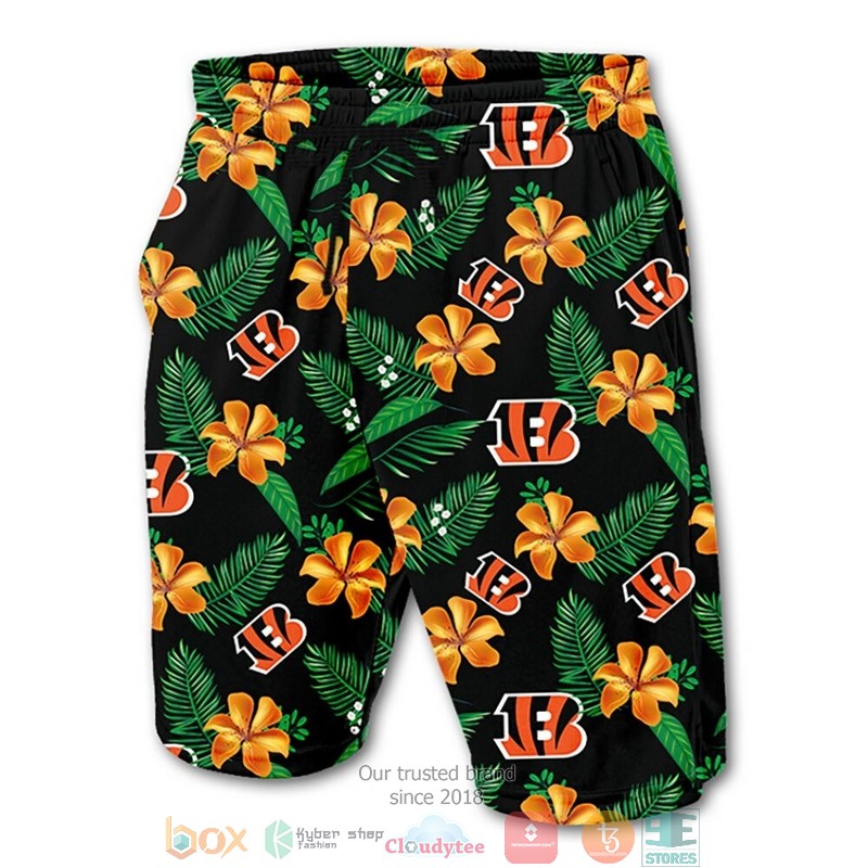 Cincinnati_Bengals_Hibiscus_Hawaiian_Shorts