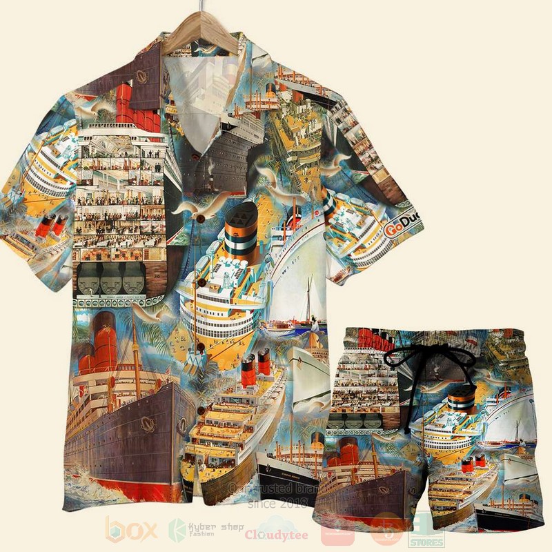 Cruising-Ship_Pattern_Hawaiian_Shirt_Short