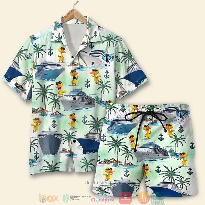 Cruising_Duck_Palm_Tree_Pattern_Hawaiian_Shirt_shorts
