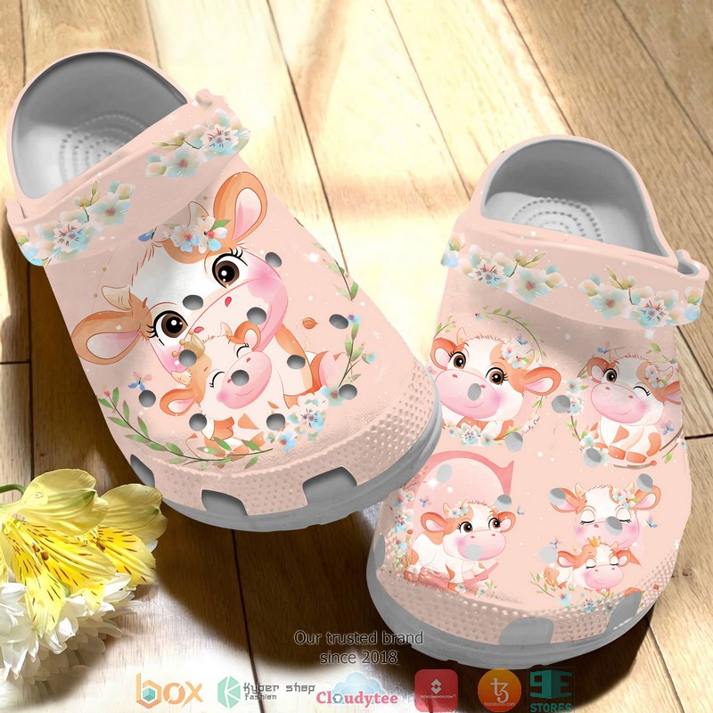 Cute_Doodle_Cow_Crocband_Shoes