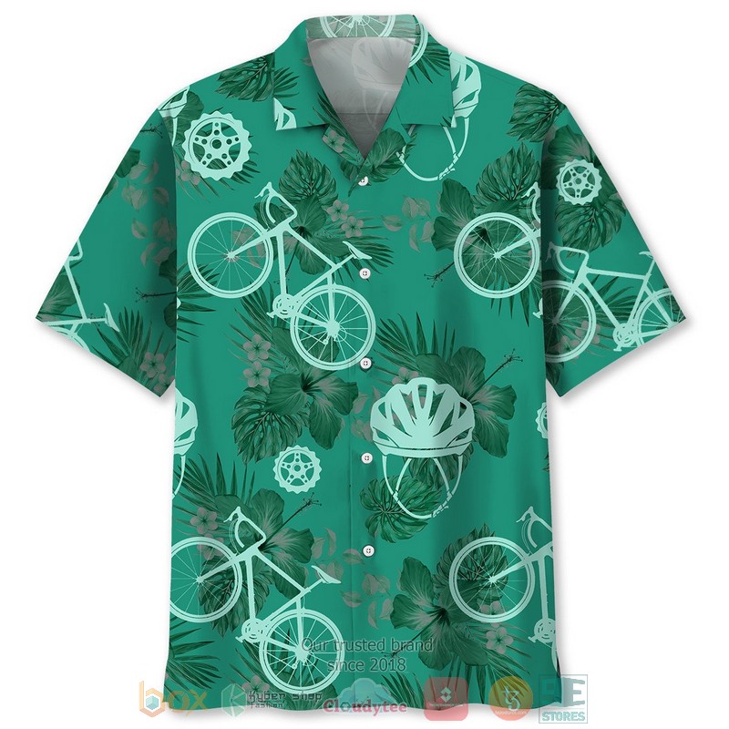Cycling_Kelly_Green_Hawaiian_Shirt