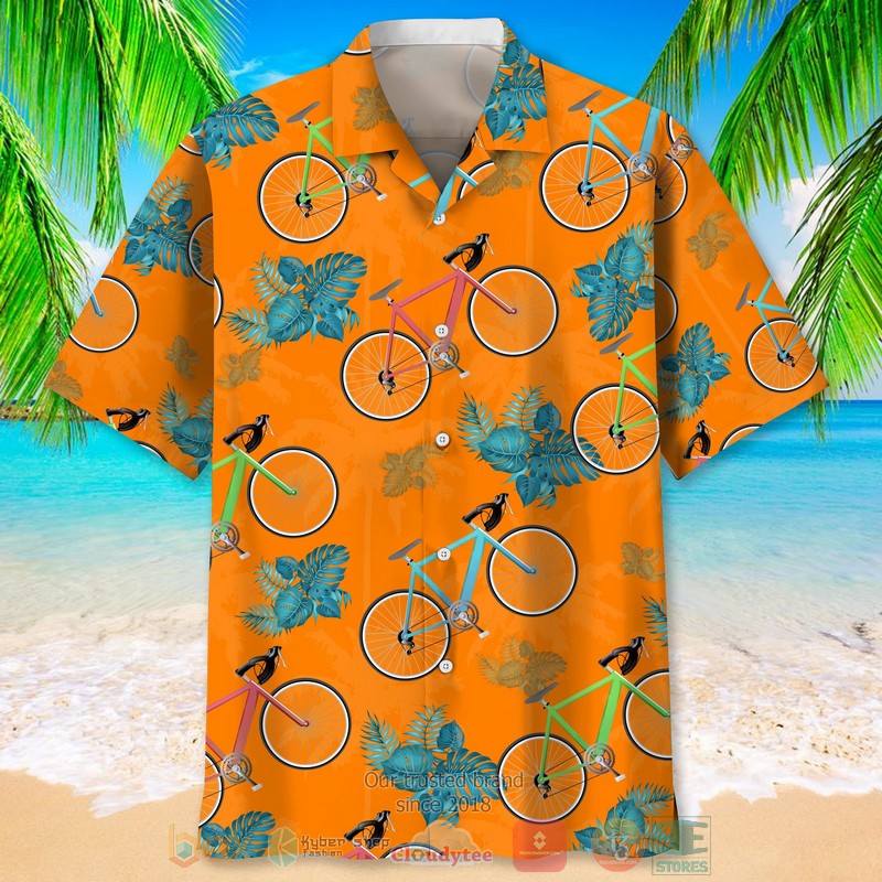Cycling_Tropical_Orange_Hawaiian_Shirt_1